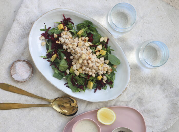 Chickpea Salad with Lemon Myrtle Dressing