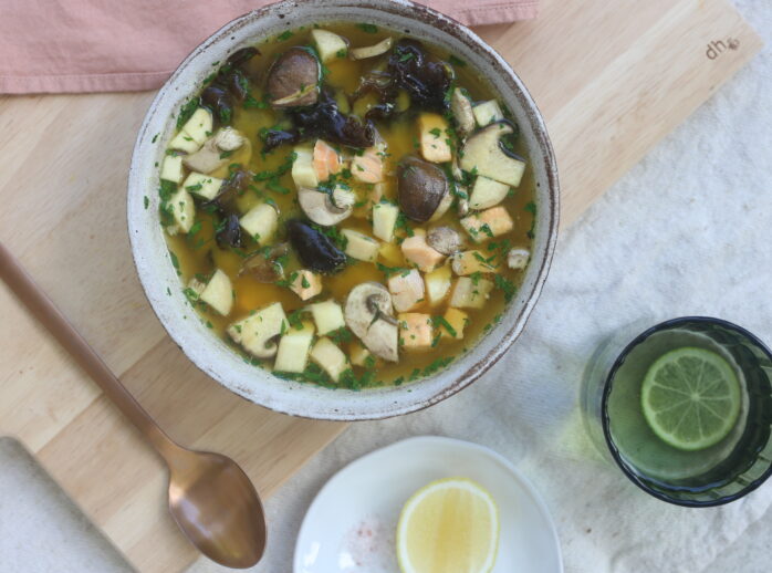 Herbal Salmon Soup