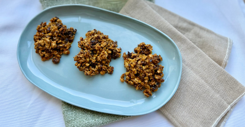 Turmeric, Orange Zest, Oat, Fruit and Raw Honey Clusters