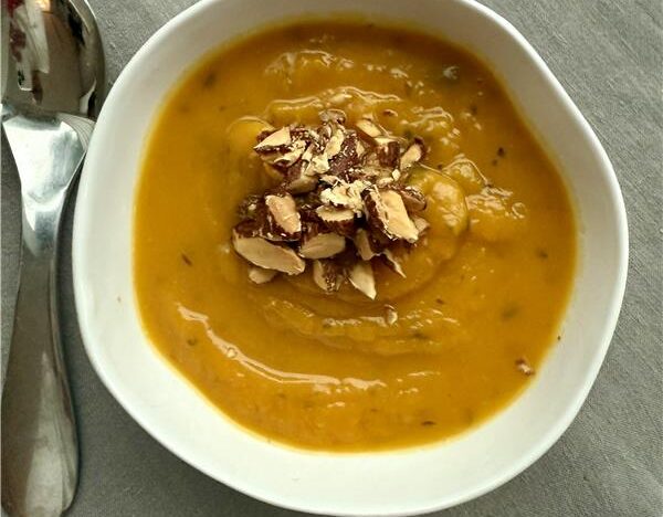 Pumpkin Soup with Smoked Almonds 2