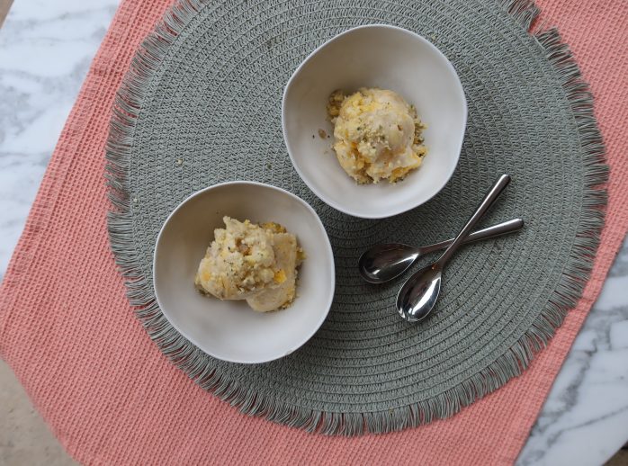 Banana and Mango Ice-Cream with Hemp Seeds
